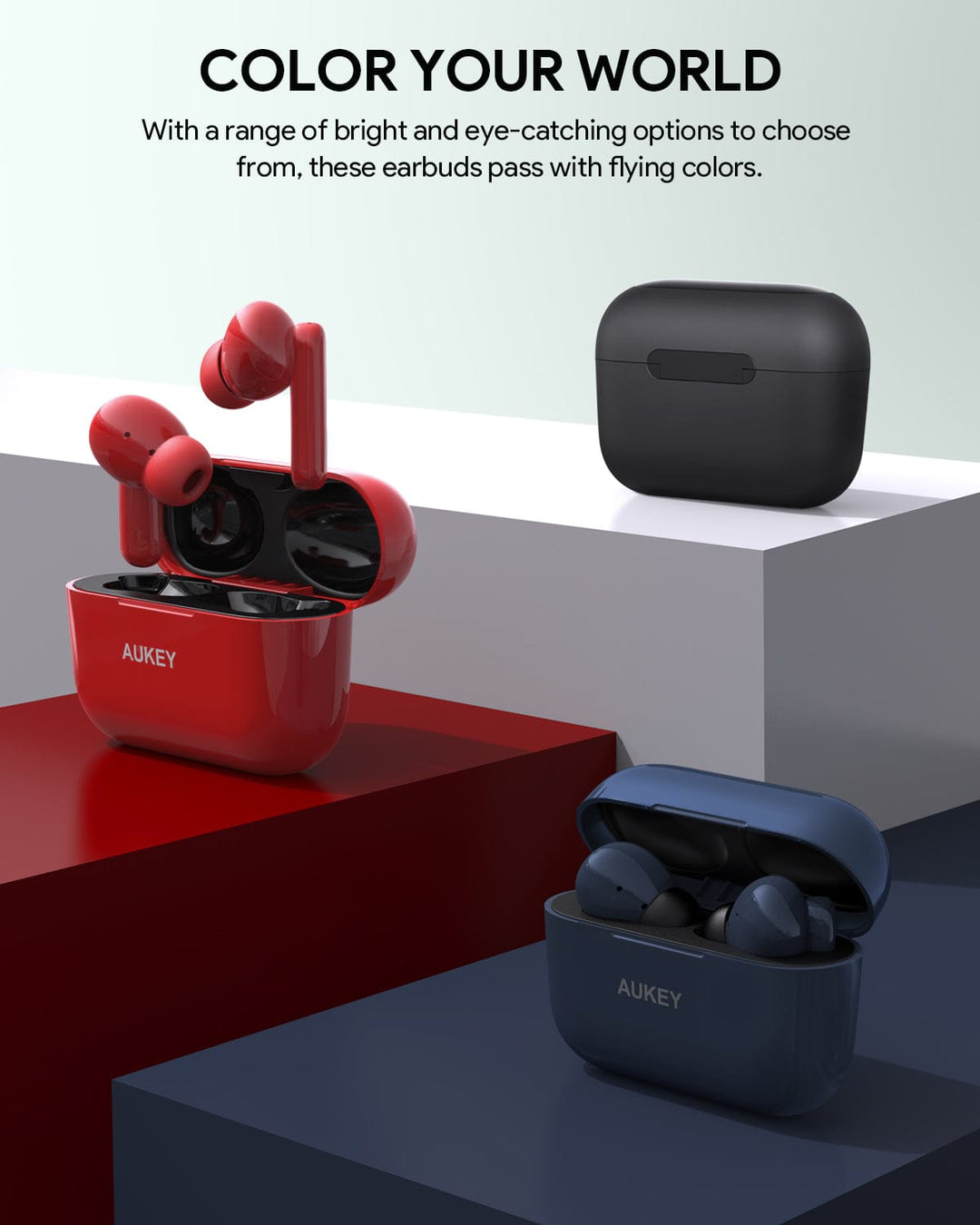 Aukey Bluetooth Earphones Aukey Wireless Earbuds Mini Bluetooth V5.2 - Aukey Mini