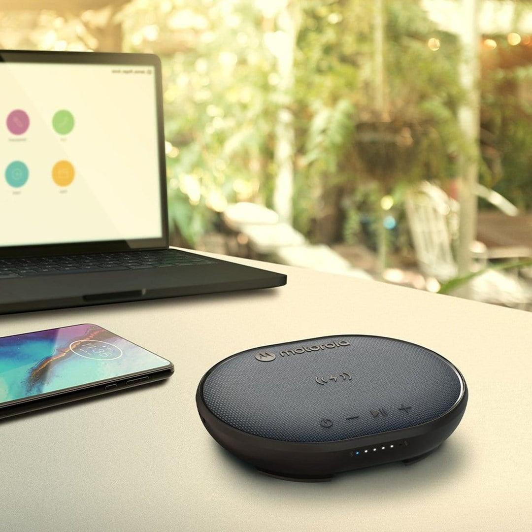 Motorola Black Bluetooth Speaker with Wireless Charging Pad - Motorola ROKR 500