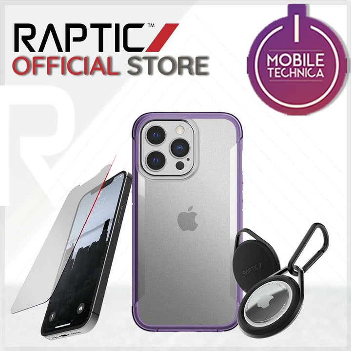 Raptic Cases & Covers iPhone 13 / Purple / with Glass + AirTags x 1 For Apple iPhone 13 Pro Max Case Raptic Terrain Biodegradable Sustainable Cover