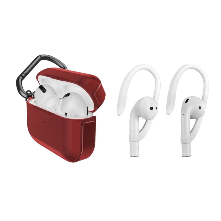Raptic Cases & Covers Raptic Trek Airpods Pro case with Hook - Red