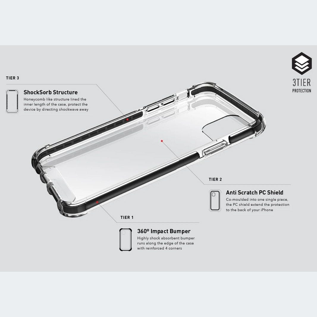 UNIQ Cases & Covers UNIQ Combat Ultimate Protective Clear Case Apple iPhone 11 Pro