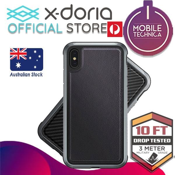 X-DORIA Cases & Covers Carbon Fibre X-Doria Defense Lux 3M Drop Certified Case Apple iPhone X/XS