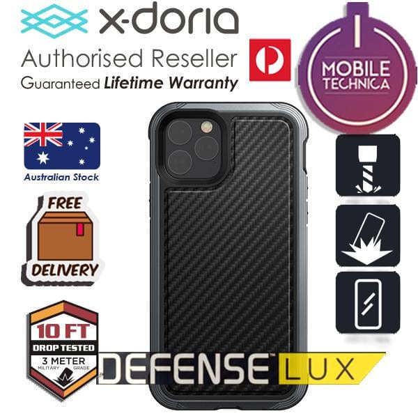 X-DORIA Cases & Covers iPhone 11 Pro / Carbon fibre X-Doria Defense Lux iPhone 11 / Pro / Max Carbon Leather