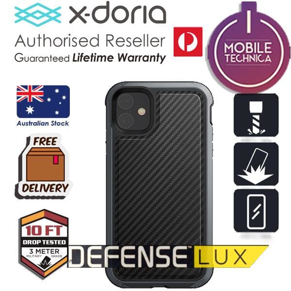 X-DORIA Cases & Covers X-Doria Defense Lux iPhone 11 / Pro / Max Carbon Leather