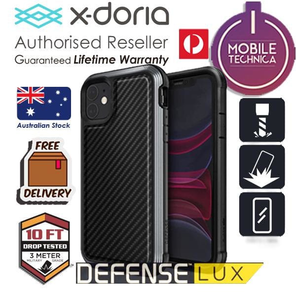 X-DORIA Cases & Covers X-Doria Defense Lux iPhone 11 / Pro / Max Carbon Leather