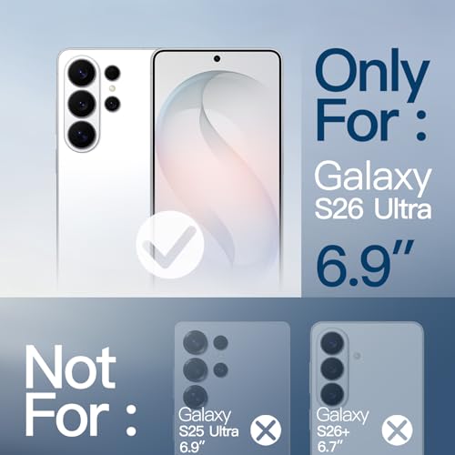 Samsung Galaxy S26 Ultra Case Compatible with MagSafe - (Clear)