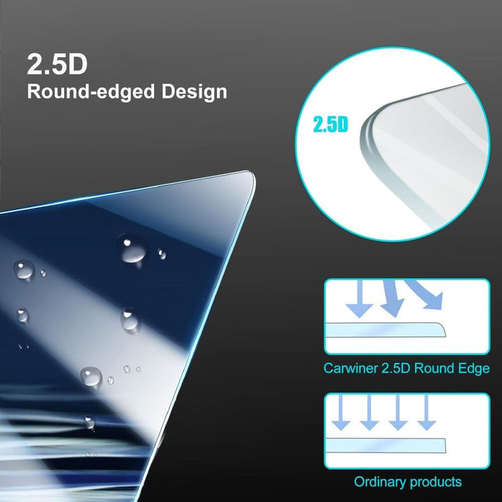2 Pack Tempered Glass Screen Protector for BYD SHARK 6, CLEAR Combos Dashboard Touchscreen Navigation Touch Screen Protector Compatible With BYD Shark 6 Accessories