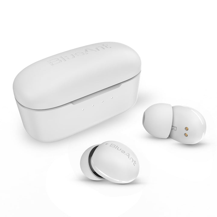 BlueAnt Pump Air Micro True Wireless in Ear Buds, Lightweight 4g Design, Compact Charging Case, Powerful Sound, IP54 Sweatproof/Splashproof, All-Day Battery Life, 6mm Driver, 30hrs Playtime, Black