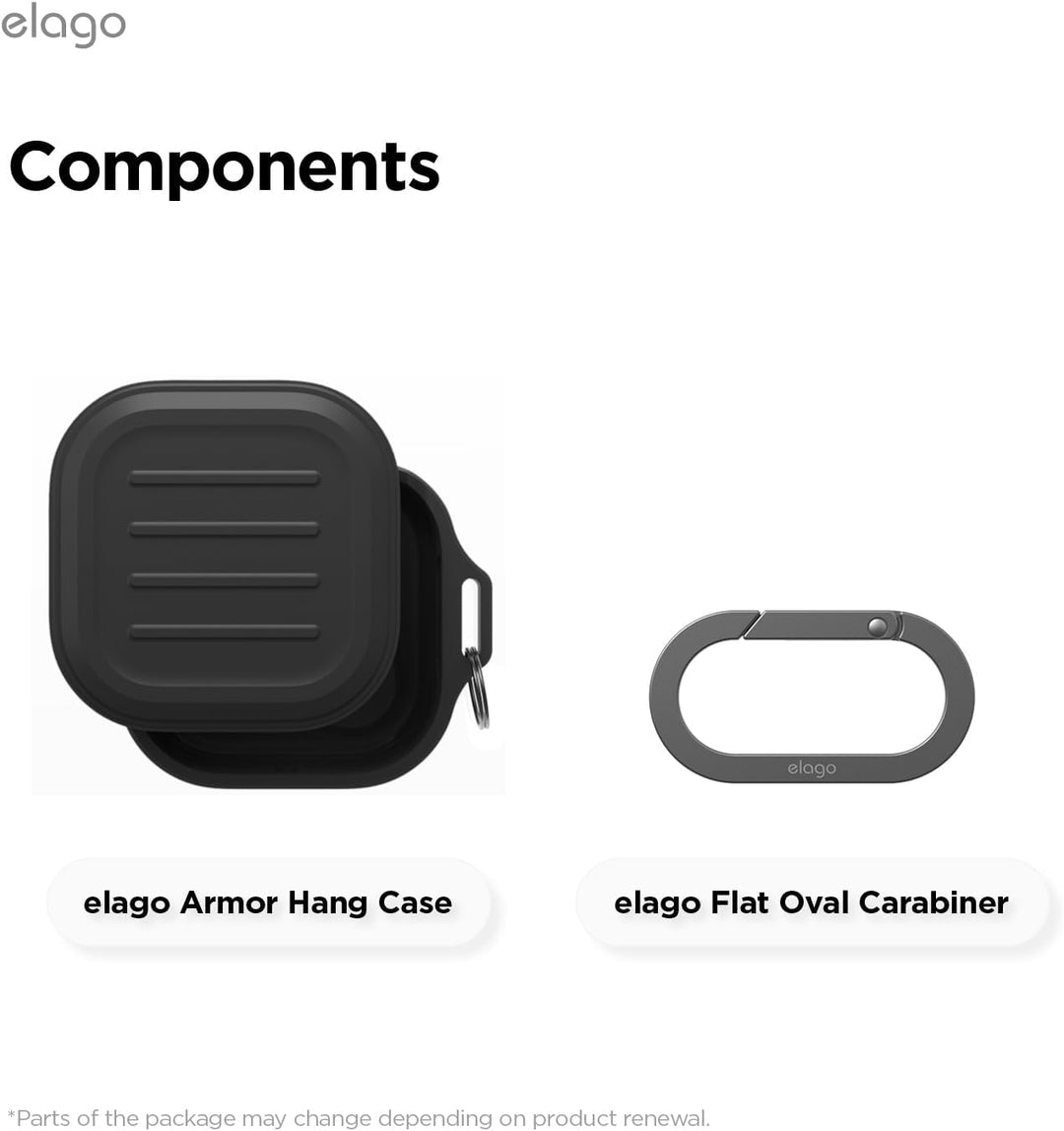 Samsung Galaxy Buds 4 Pro & Galaxy Buds 4 Case Premium Silicone Cover, Wireless Charging (Black)