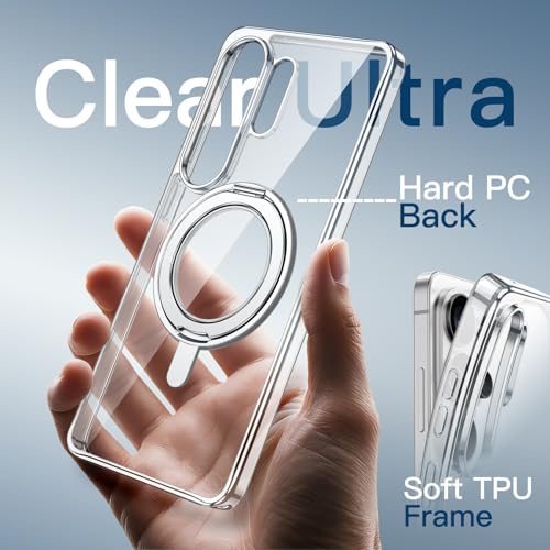 Samsung Galaxy S26 Ultra Case Compatible with MagSafe - (Clear)