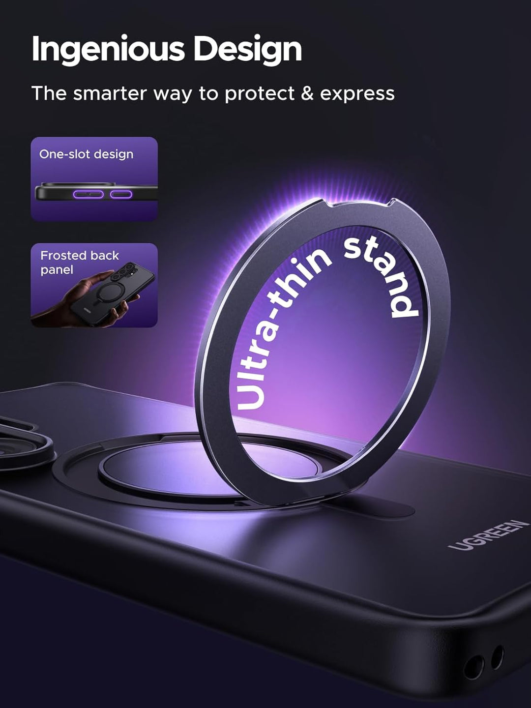 Galaxy S26 Ultra Case with MagSafe Phone Cover, Black - UGREEN