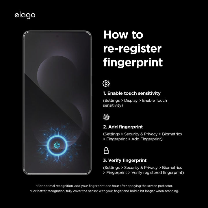 Samsung Galaxy S26 Ultra Screen Protector - Elago 2-pack