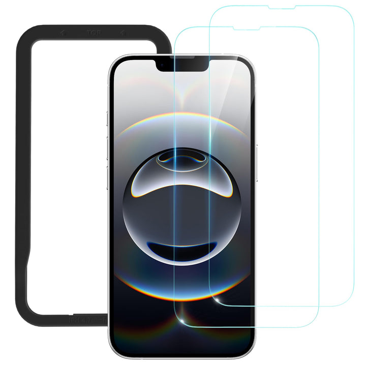 NIMASO for iPhone 17 Screen Protector 6.3-Inch, 2 Pack 9H Hardness HD Clear Tempered Glass Military Grade Shatterproof, Anti-Scratch, with Easy Installation Tool
