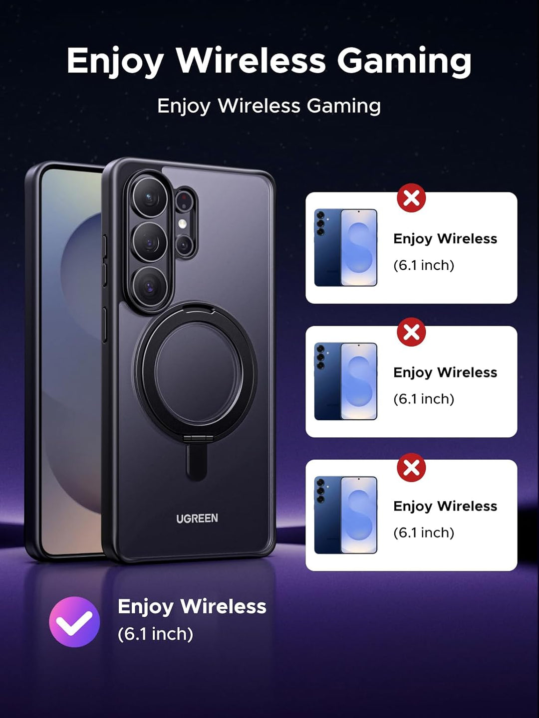 Galaxy S26 Ultra Case with MagSafe Phone Cover, Black - UGREEN