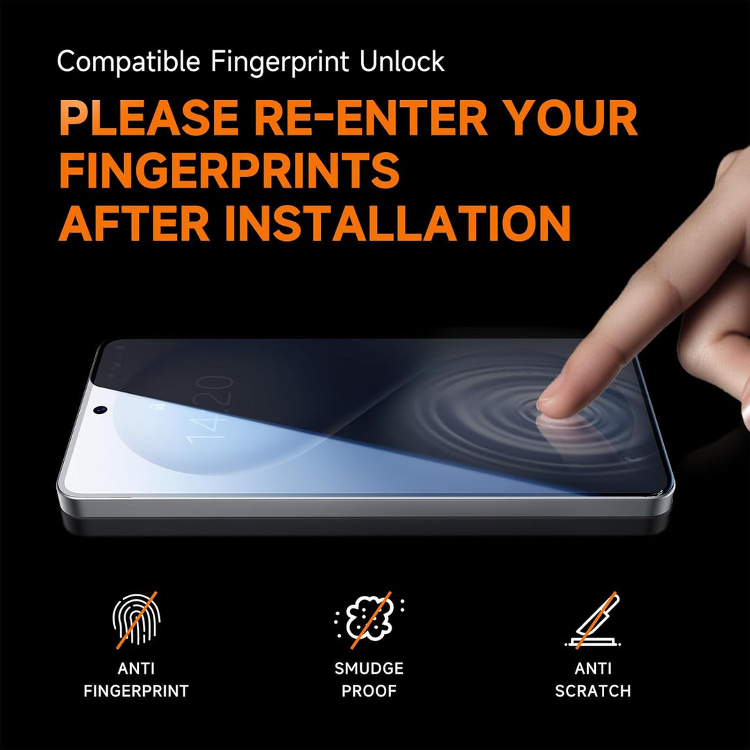 MAGIC JOHN 2 Pack for Samsung Galaxy S26 Ultra Privacy Screen Protector, Anti-spy Tempered Glass Film, Auto Dust-Elimination Installation, Bubble Free, Case Friendly