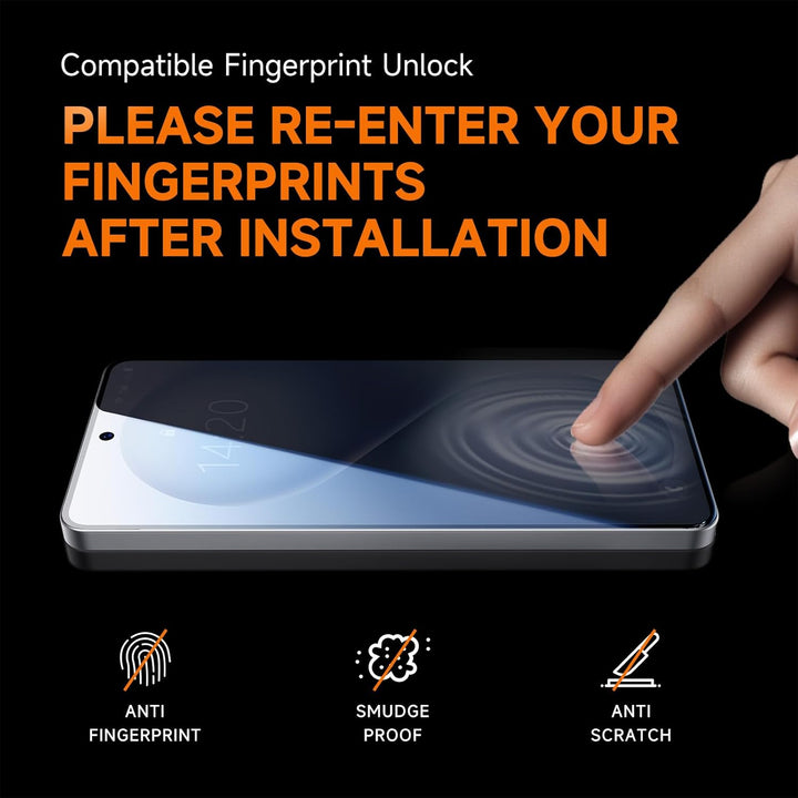 MAGIC JOHN 2 Pack for Samsung Galaxy S26 Ultra Privacy Screen Protector, Anti-spy Tempered Glass Film, Auto Dust-Elimination Installation, Bubble Free, Case Friendly