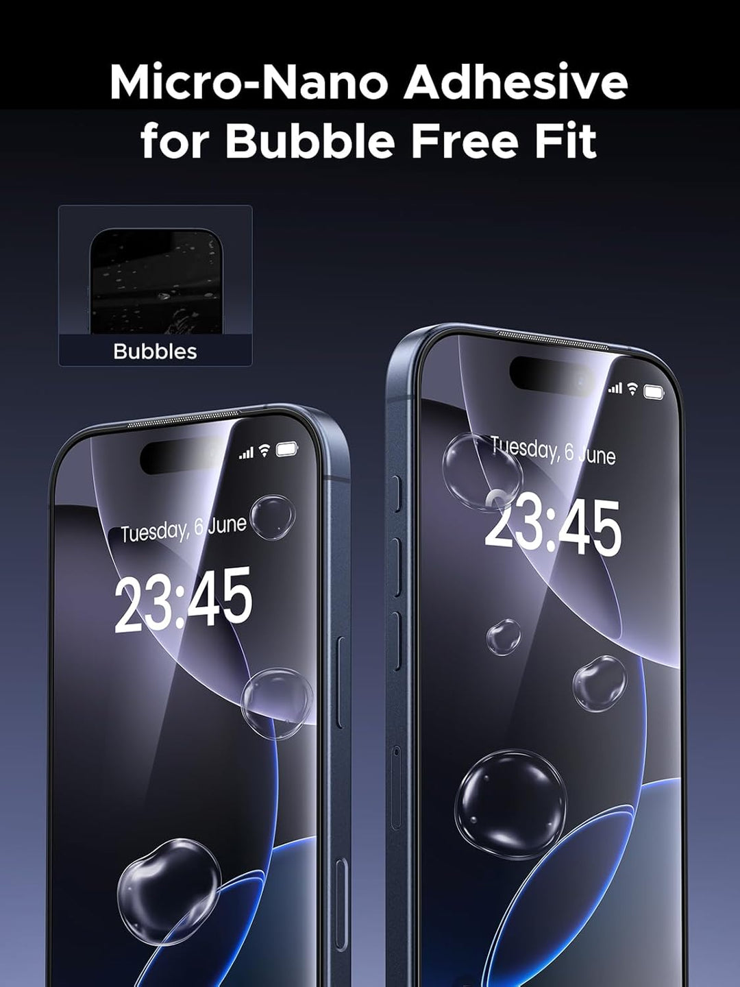 UGREEN 2 Pack Screen Protector Compatible with iPhone 17 Pro Max 6.9-Inch, 9H+ Tempered Glass Film, 8FT Drop Protection, Anti-scratch, Anti-fingerprint, Full Coverage
