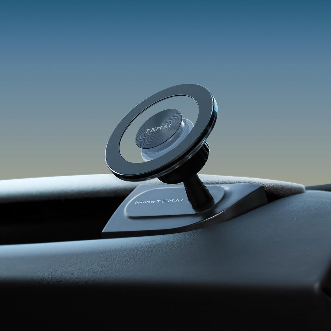Wireless Charging Phone Mount for Tesla Model Y Juniper(2025+), Magnetic Driver-Side Vent Mount with 15W Fast Charge, Qi2-Compatible Magnetic iPhone Holder with USB-C Power, No Vent Block