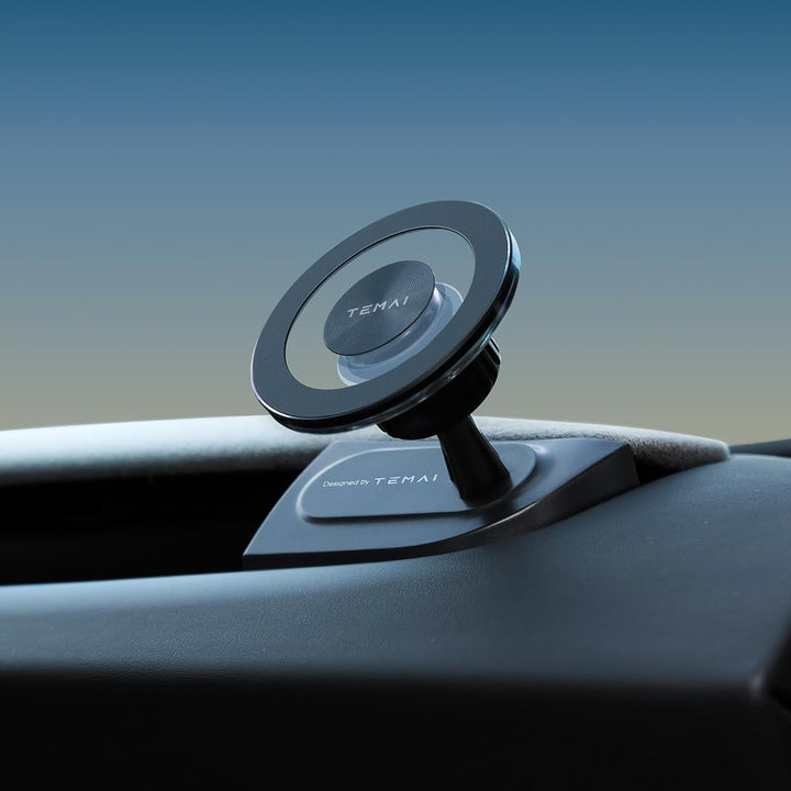 Wireless Charging Phone Mount for Tesla Model Y Juniper(2025+), Magnetic Driver-Side Vent Mount with 15W Fast Charge, Qi2-Compatible Magnetic iPhone Holder with USB-C Power, No Vent Block