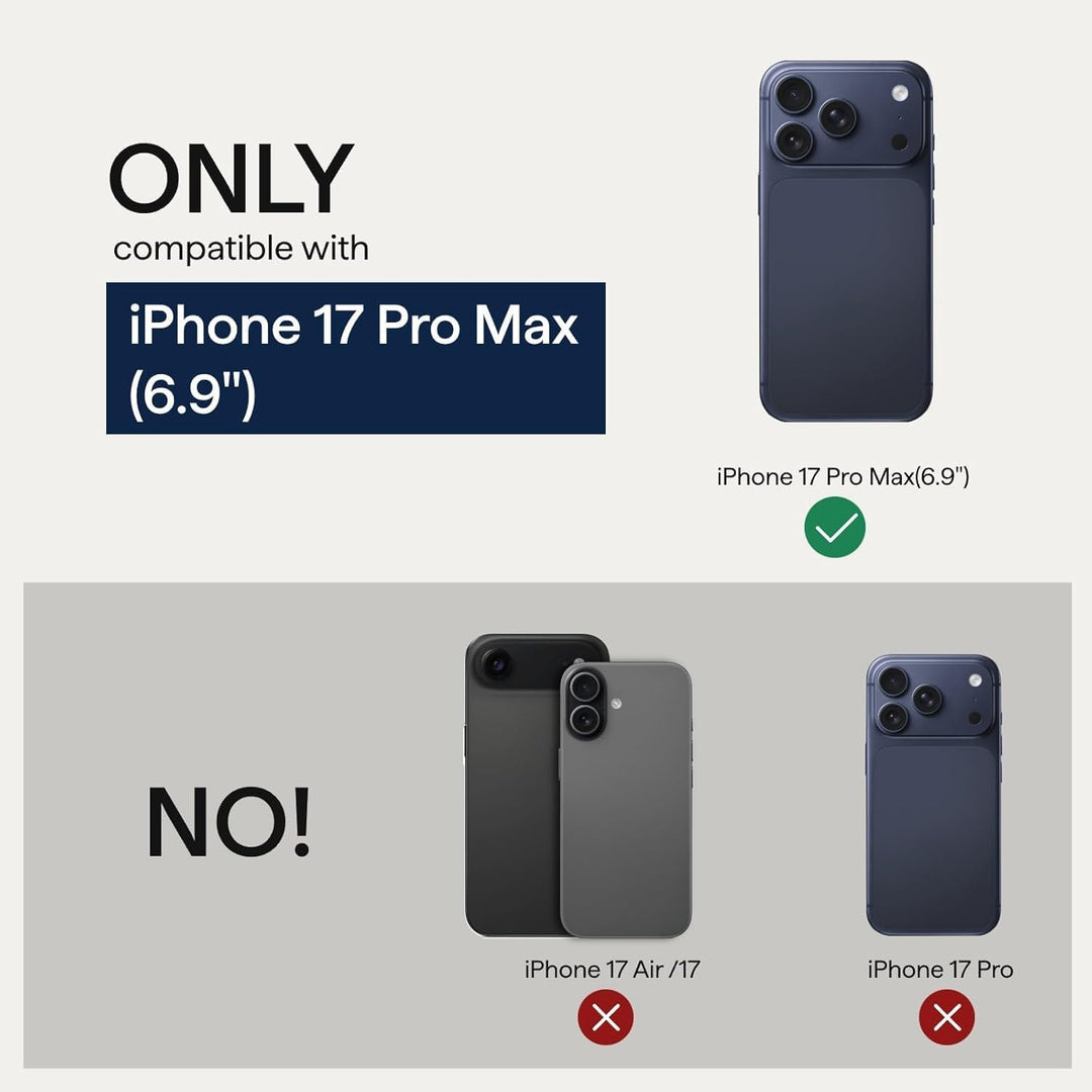 Case for iPhone 17 Pro Max: Business Men Slim Magnetic Anti Fall Cover (Compatible with MagSafe) - 1500D Aramid Fiber Design Thin & Light Cover with a Caseless Feel - 6.9 inch (Sunset Orange)