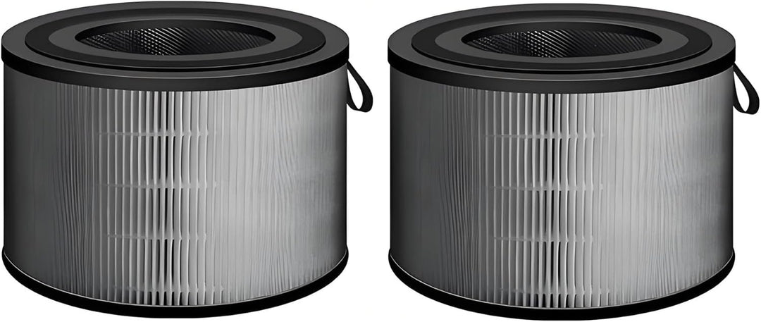 Two MobileTechnica Phillips 4200 Replacement FY4200 HEPA Filters, compatible with Philips 4200 Series AC4220/AC4221 air purifiers, are shown side by side. Each filter features black rims, white pleats, mesh tops, and easy-pull tabs.