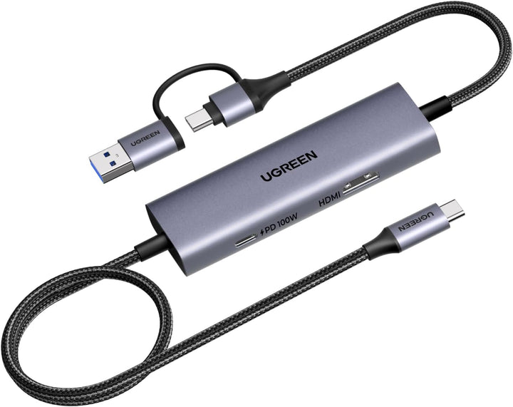 UGREEN 2K@30Hz USB C Video Capture Card with 100W PD 4K@30Hz HDMI Loop-Out, 1080P 60fps USB 3.0 Capture Card for Streaming Low Latency YUY2 VR Compatible with Stream Deck, Quest 3