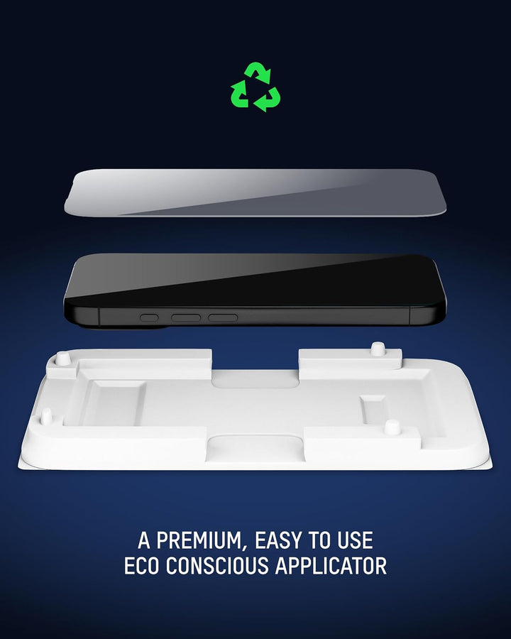 Mous Anti-Blue Light Screen Protector Compatible with iPhone Air, HD Clear Blue Light Eye Protection, Shatterproof Tempered Glass with Easy Installation Tool