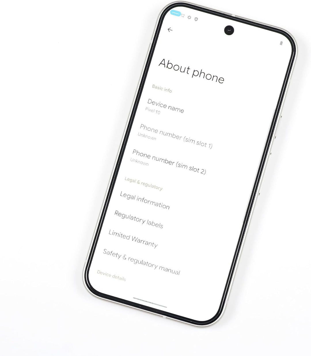 A Google Pixel 10 5G displays its settings screen, while the MobileTechnica 6.3" Screen Protector (2 Pcs Tempered Glass + 1 Camera Lens Protection) sits nearby, highlighting its anti-scratch, bubble-free features on a clean white background.