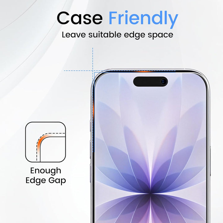 TQLGY Privacy Screen Protector for iPhone 17 6.3-Inch, Anti-Spy Private Tempered Glass with Easy Installation Tool, Anti-Scratch, Case Friendly, 2-Pack