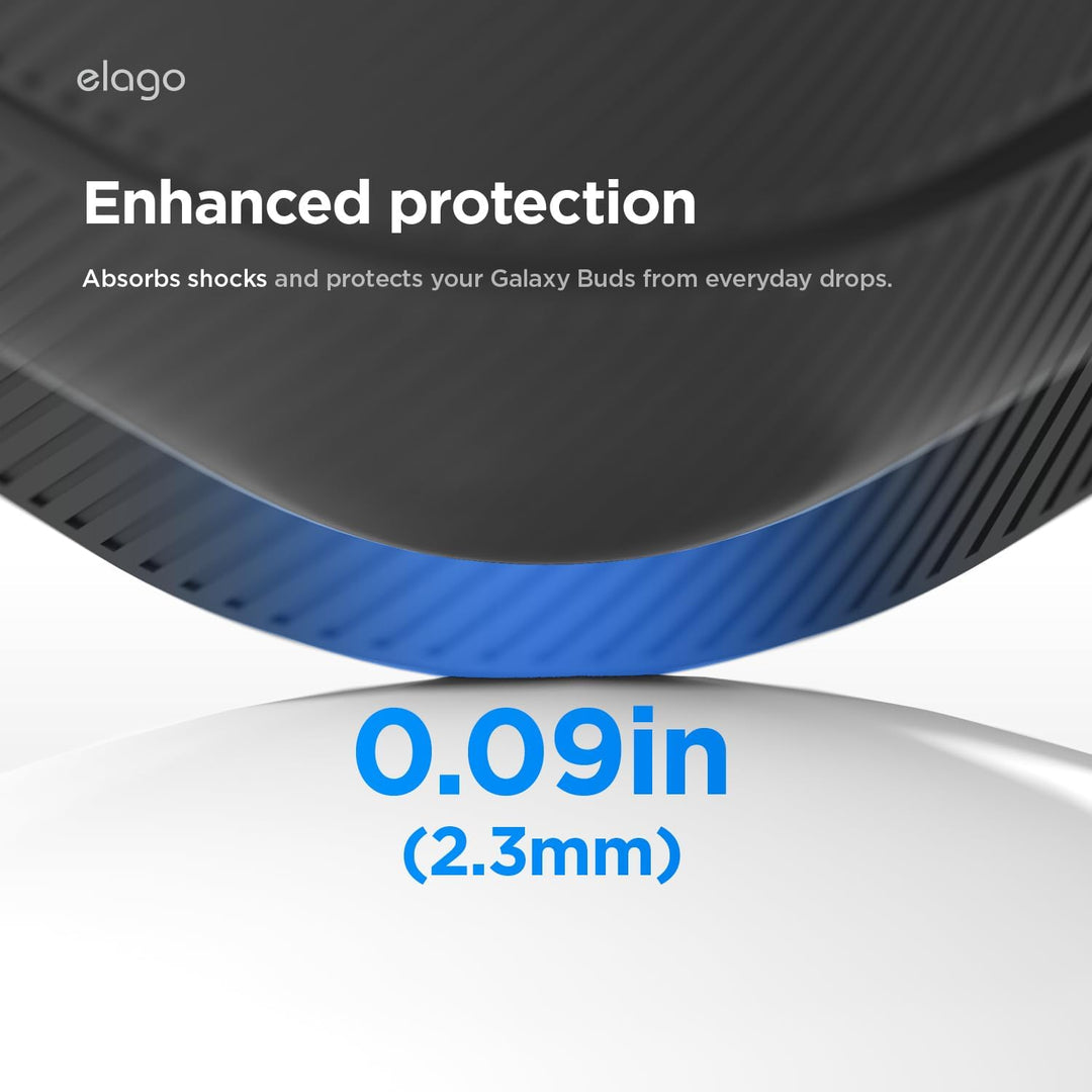 Samsung Galaxy Buds 4 Pro & Galaxy Buds 4 Case Premium Silicone Cover, Wireless Charging (Black)