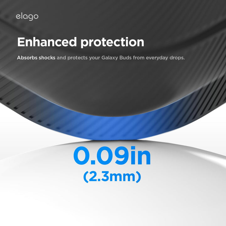 Samsung Galaxy Buds 4 Pro & Galaxy Buds 4 Case Premium Silicone Cover, Wireless Charging (Black)