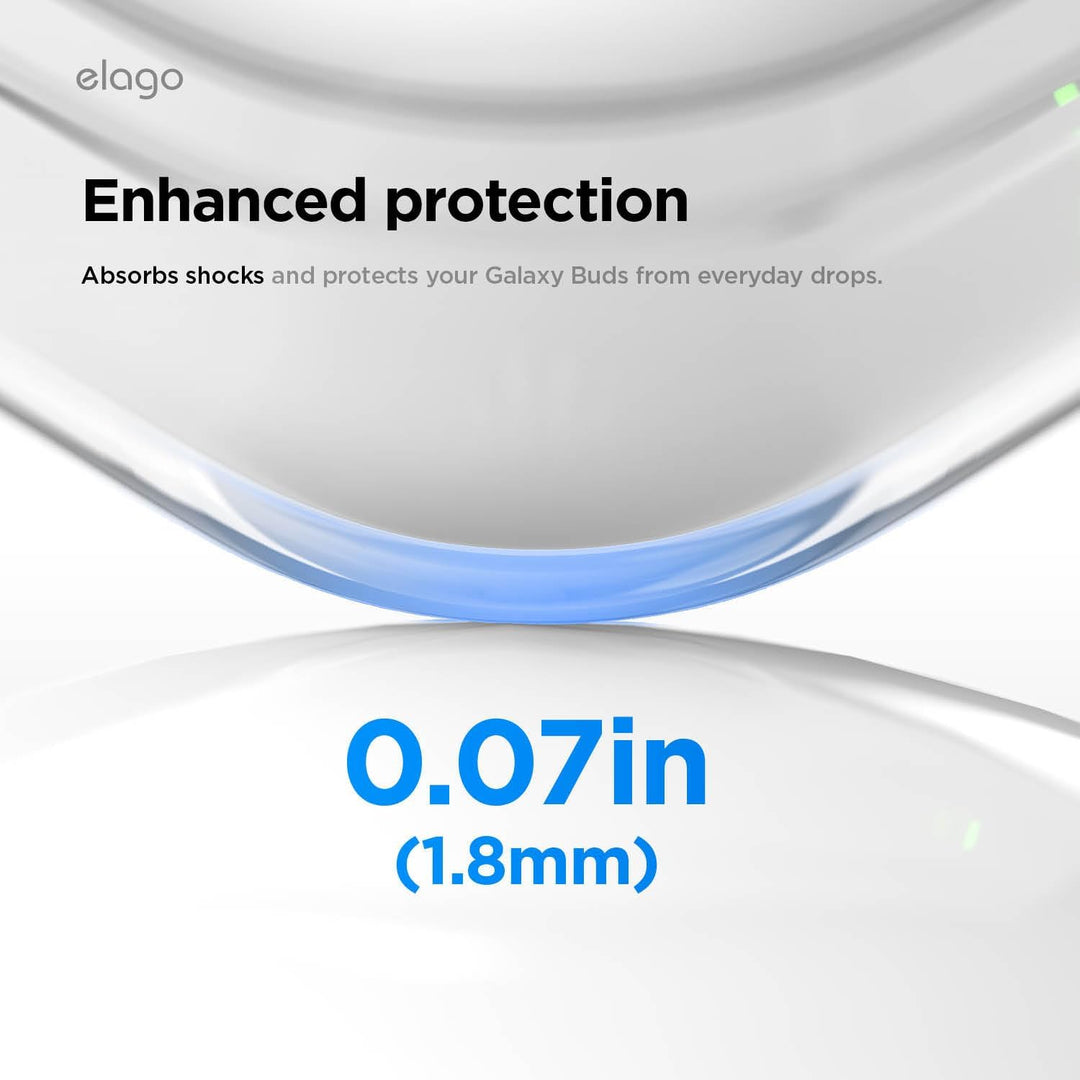 Samsung Galaxy Buds 4 Pro Case & Galaxy Buds 4 Case, Premium Clear Cover, Wireless Charging (Clear)