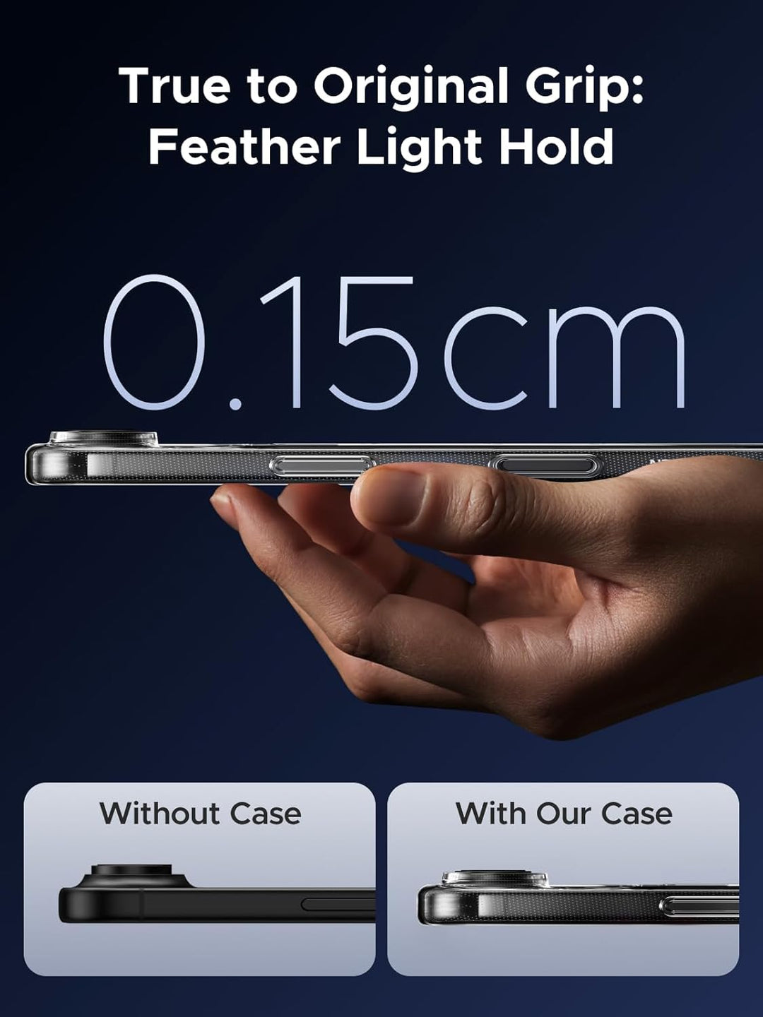 UGREEN Magnetic Case Compatible with iPhone 17 Pro Max 6.9-Inch, Compatible with MagSafe, Revolutionary iCrystal Tech, MIL-Grade Protection, Anti-Scratch, Camera Protective, Clear