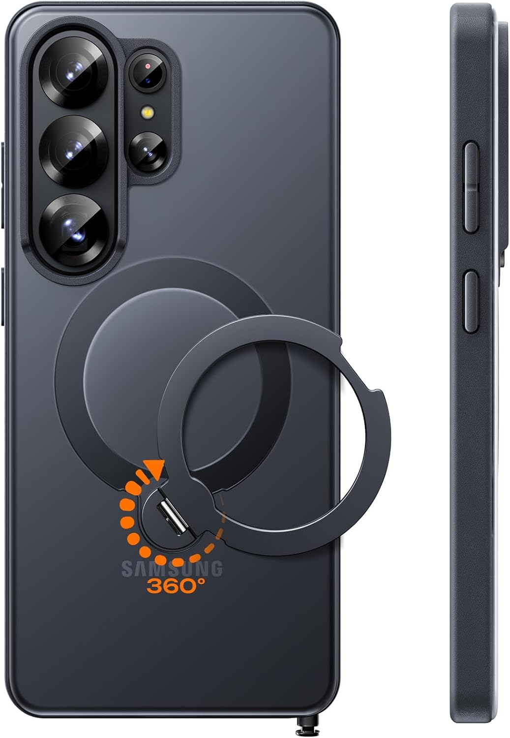 TOCOL Magnetic for Samsung Galaxy S26 Ultra Case with Kickstand, Compatible with Magsafe, Drop Protection Slim Matte Back Cover for Samsung Galaxy S26 Ultra 6.9-Inch (Black)