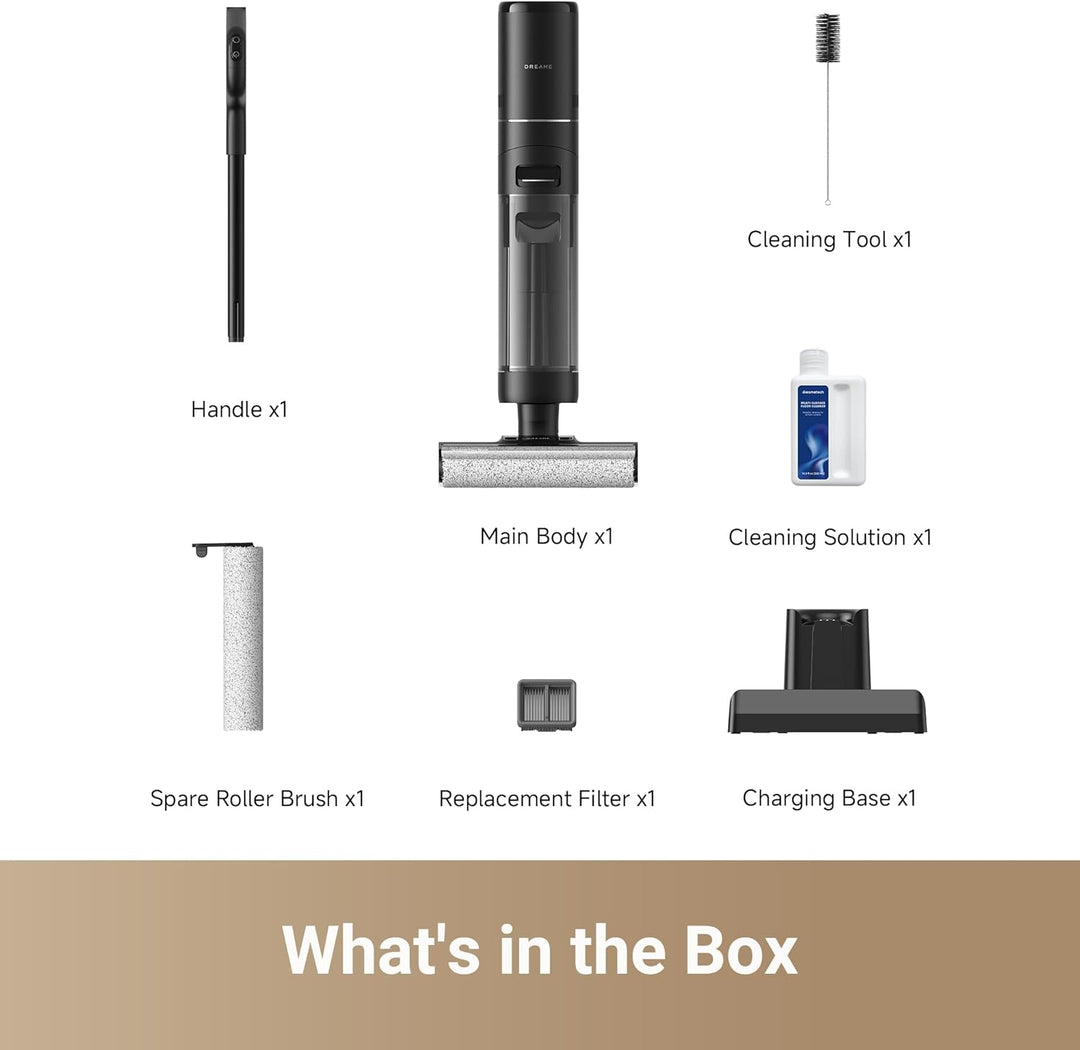 dreame G10 Pro Wet Dry Vacuum Cleaner, Cordless Vacuum Mop All in One with Auto Self-Cleaning, Floor Cleaner Machine for Hard Floor, 35 Mins Runtime, Edge Cleaning, Self-Propelled Vacuum Mop Combo