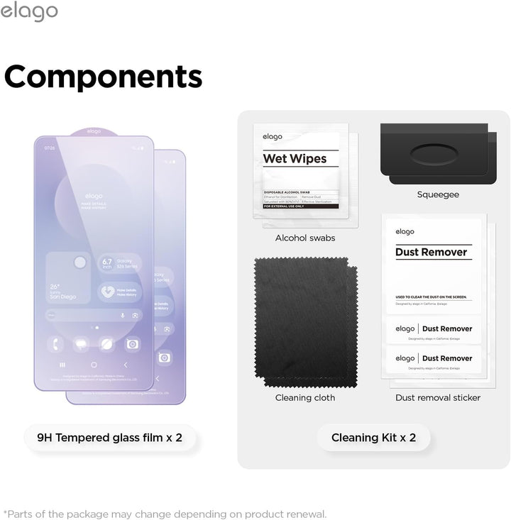 Samsung Galaxy S26 Ultra Screen Protector - Elago 2-pack