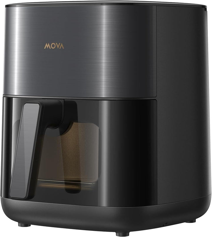 MOVA FD10s Pro Air Fryer with Dual HeatSync System, 360° Hot Poly-Air, Ceramic Coating and Metal Interior, 6L Big Capacity, 40℃-230℃ Precise Control, 12 Preset Recipes