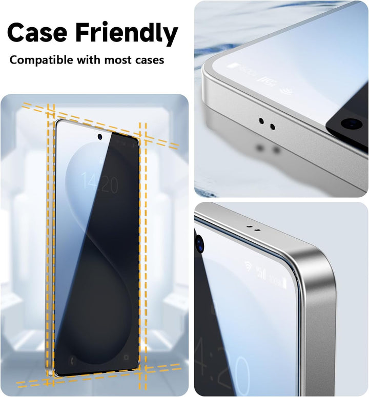 MAGIC JOHN 2 Pack for Samsung Galaxy S26 Ultra Privacy Screen Protector, Anti-spy Tempered Glass Film, Auto Dust-Elimination Installation, Bubble Free, Case Friendly