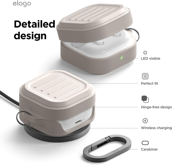 Samsung Galaxy Buds 4 Pro & Galaxy Buds 4 Case Premium Silicone Cover, Wireless Charging (Black)