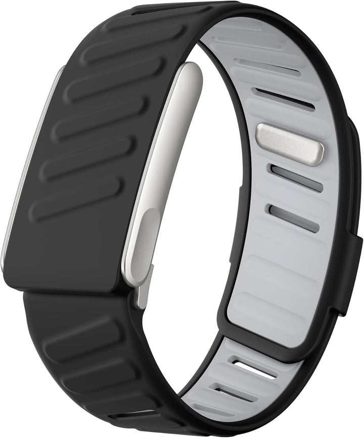 Comfort Durable Silicone Wristband Compatible with WHOOP 5.0, Whoop MGBand, Soft Silicone Sports Loop Strap for Men & Women, with U Shapped