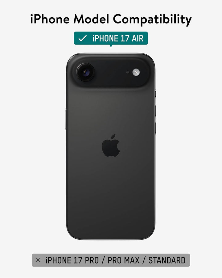 Mous Anti-Blue Light Screen Protector Compatible with iPhone Air, HD Clear Blue Light Eye Protection, Shatterproof Tempered Glass with Easy Installation Tool