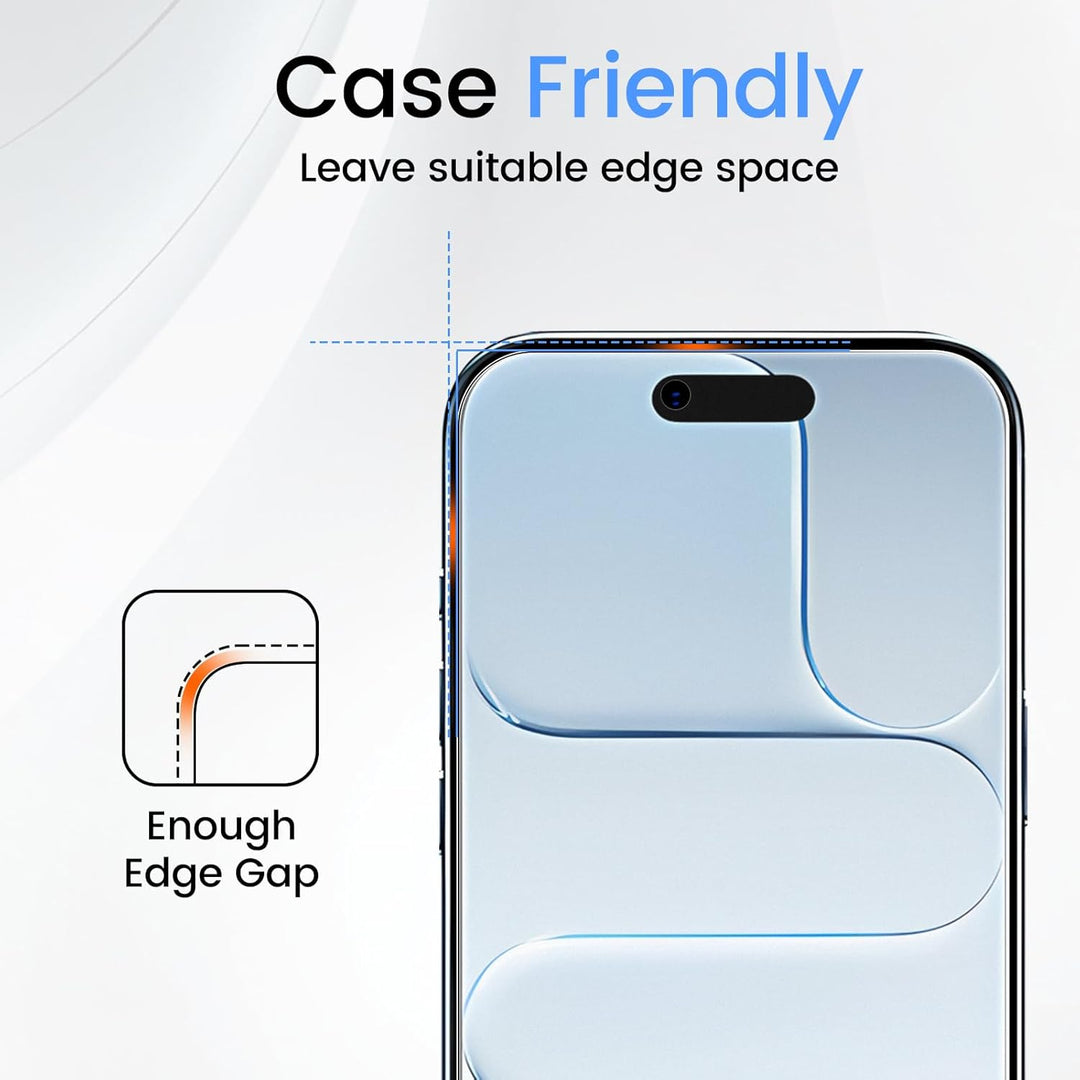 TQLGY Privacy Screen Protector for iPhone 17 Air 6.5-Inch, Anti-Spy Private Tempered Glass with Easy Installation Tool, Anti-Scratch, Case Friendly, 2-Pack
