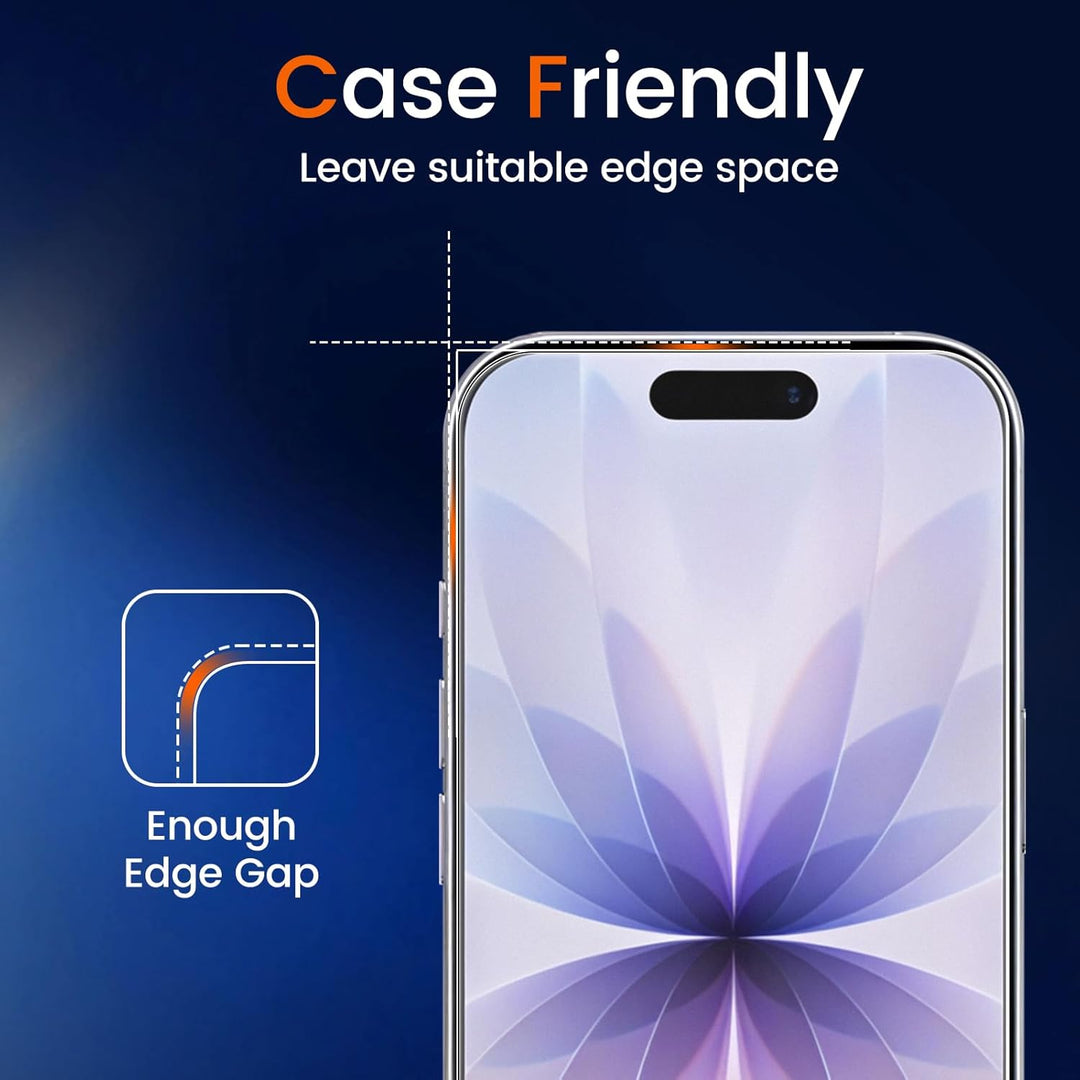 TQLGY Matte Screen Protector for iPhone 17 6.3-Inch, Anti-Glare & Anti-Fingerprint Tempered Glass with Easy Installation Tool, Anti-Scratch, Case-Friendly, Smooth as Silk, 2-Pack