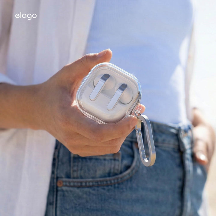 Samsung Galaxy Buds 4 Pro Case & Galaxy Buds 4 Case, Premium Clear Cover, Wireless Charging (Clear)