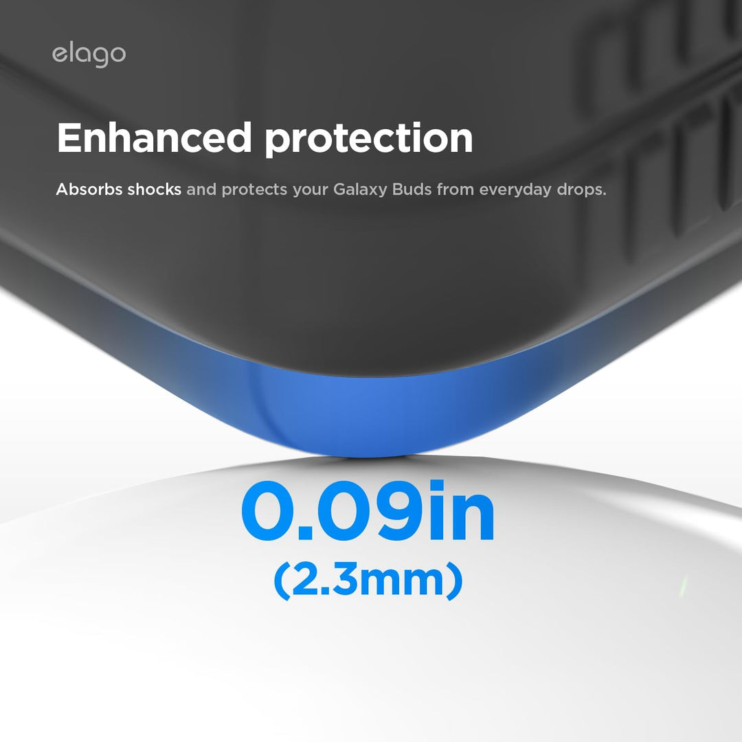 Samsung Galaxy Buds 4 Pro & Galaxy Buds 4 Cover, Landyard Included, Full Protection Pager Case (Black)