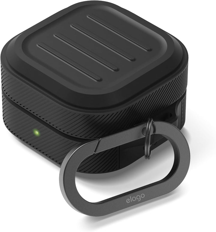 Samsung Galaxy Buds 4 Pro & Galaxy Buds 4 Case Premium Silicone Cover, Wireless Charging (Black)