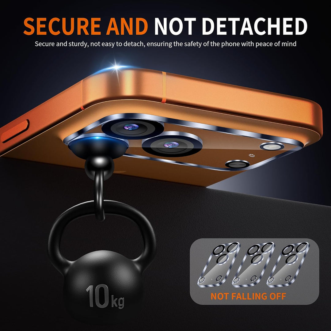 Suoman 3-Pack for iPhone 17 Pro Camera Lens Protector, [Drop Protection] Anti Scratch HD Clear 9H Hardness Tempered Glass Camera Cover for iPhone 17 Pro