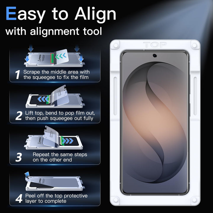 Samsung Galaxy S26 Ultra Screen Protector Flexible TPU Film, Fingerprint ID Compatible, HD Clear, 3-Pack