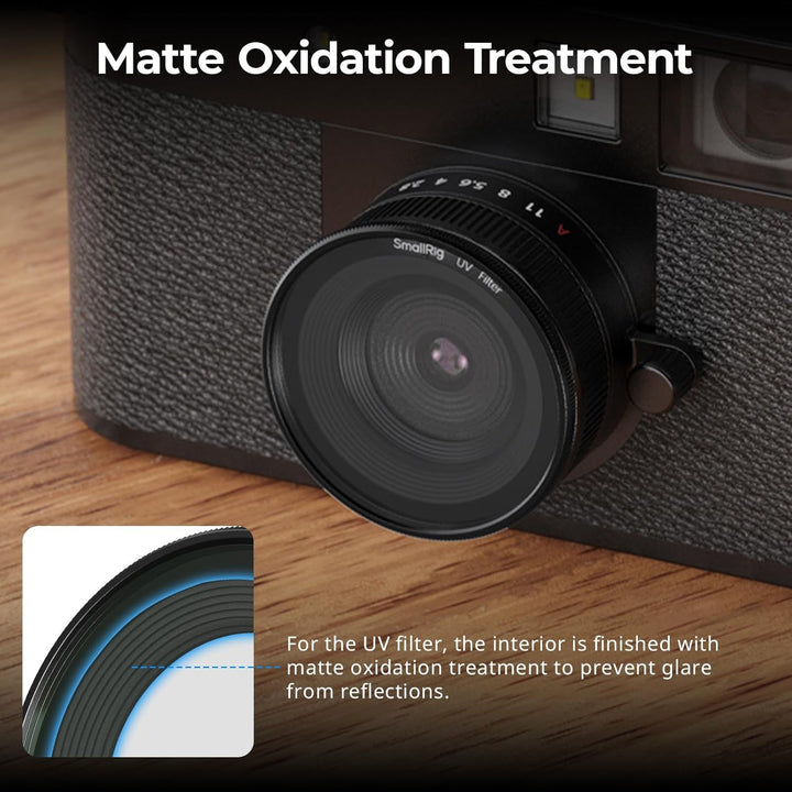 SmallRig Magnetic UV Filter for FUJIFILM X Half Camera, Optical Glass Lens, Lightweight Aluminum Frame, 99% Light Transmittance, Waterproof & Anti-Scratch Multi-Coating, Cleaning Cloth (Black) - 5214