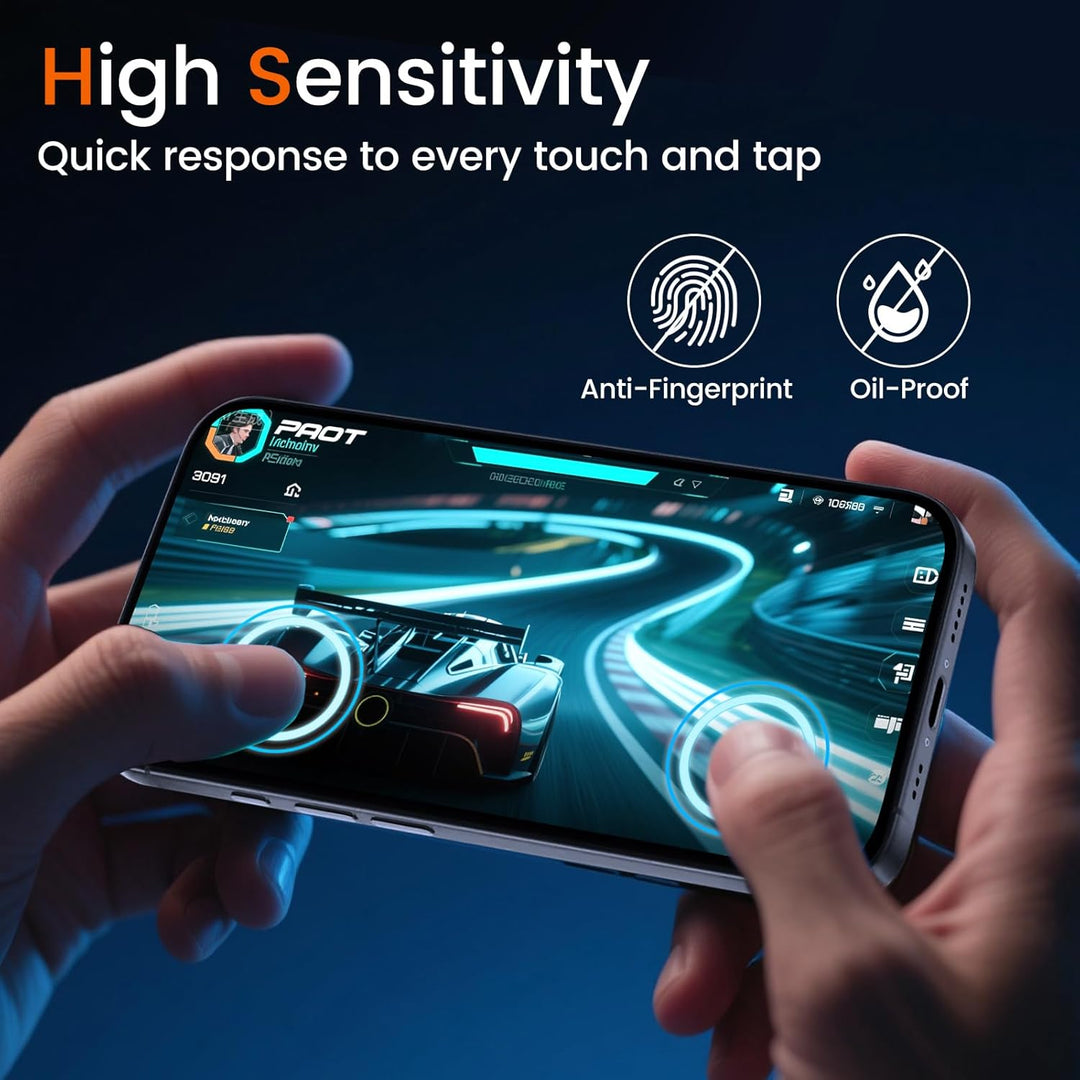 TQLGY Matte Screen Protector for iPhone 17 Pro 6.3-Inch, Anti-Glare & Anti-Fingerprint Tempered Glass with Easy Installation Tool, Anti-Scratch, Case-Friendly, Smooth as Silk, 2-Pack
